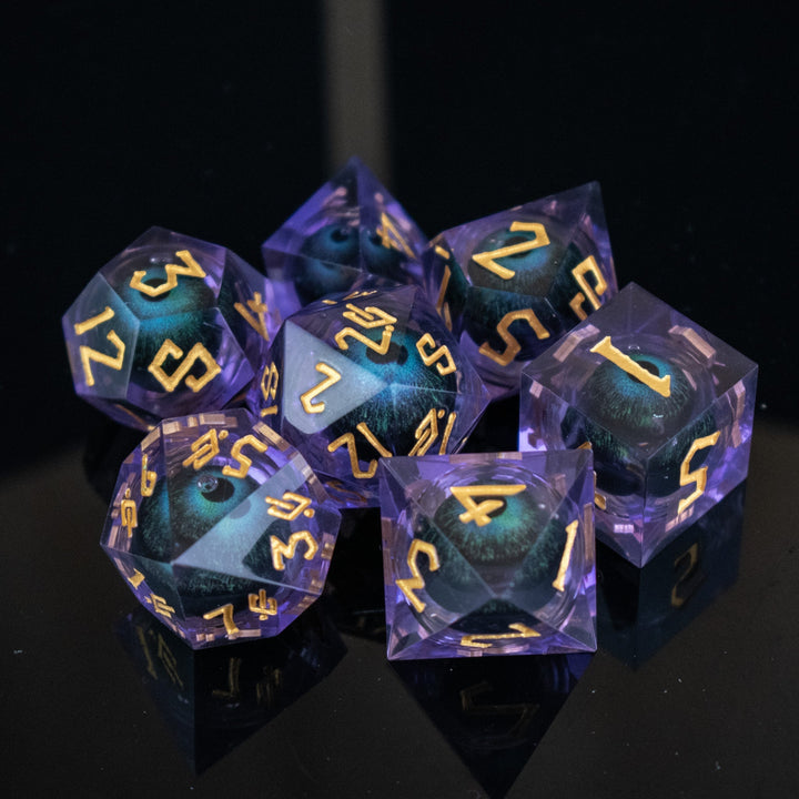 The Omnipotent Liquid Core Dice Set by Misty Mountain Gaming