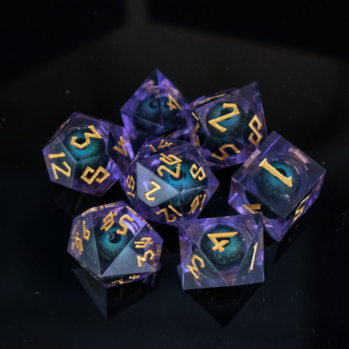 The Omnipotent Liquid Core Dice Set by Misty Mountain Gaming