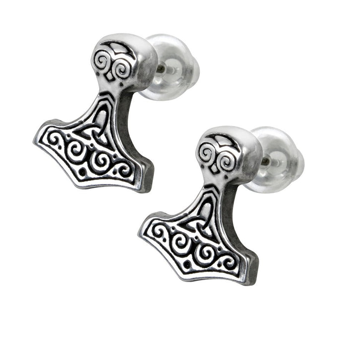 Thor Hammer Stud Earrings by Alchemy of England