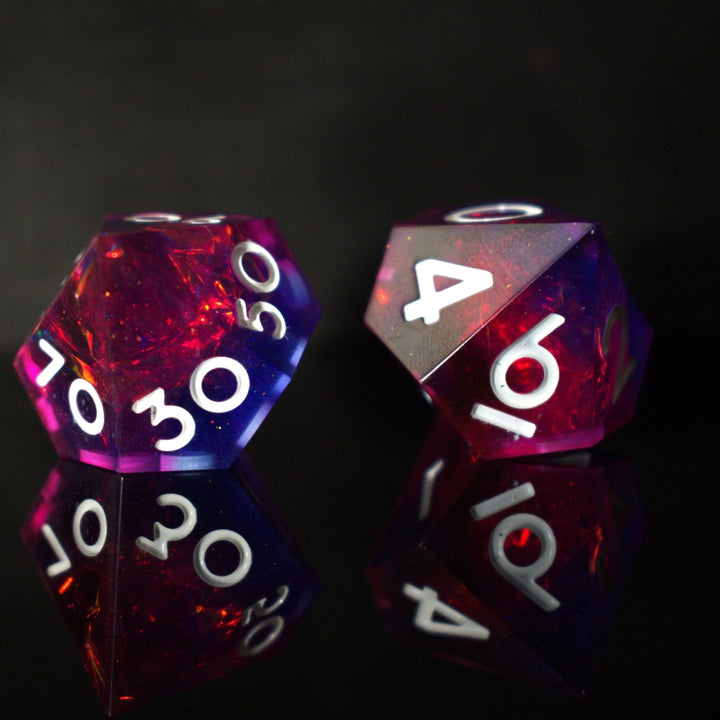 Thunderwave Sharp-Edged Resin Dice Set by Misty Mountain Gaming