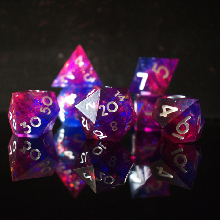 Thunderwave Sharp-Edged Resin Dice Set by Misty Mountain Gaming