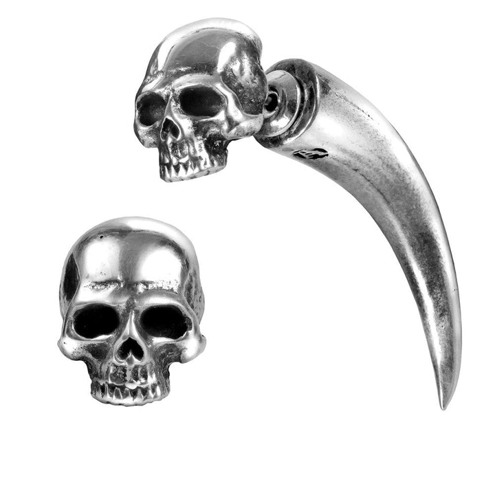 Tomb Skull Horn Earring by Alchemy of England