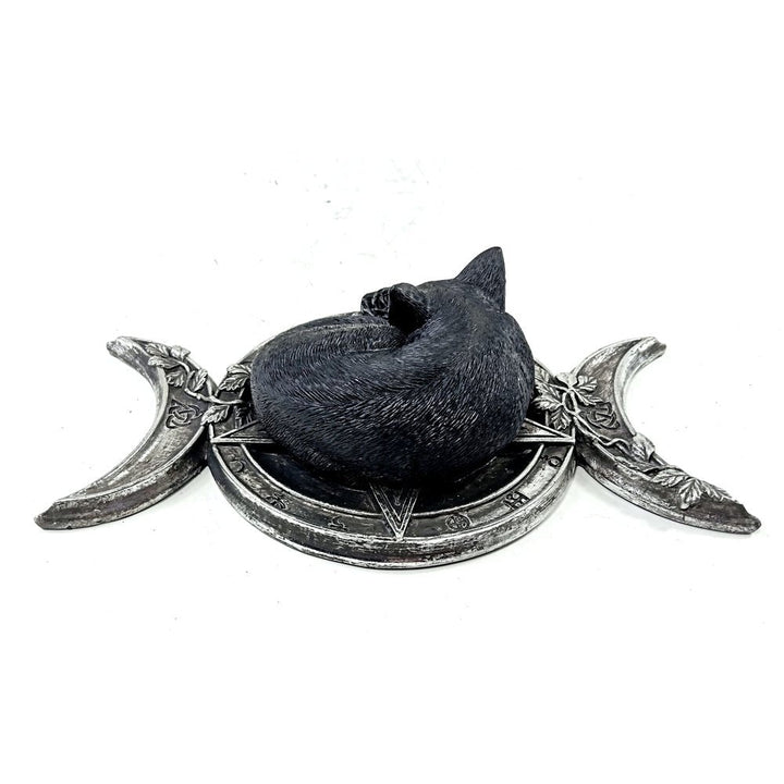 Triple Moon Black Cat Ornament by Alchemy of England