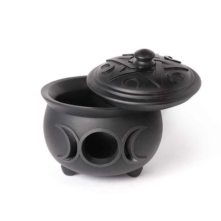 Triple Moon Cauldron Pot Tea Light Holder by Alchemy of England