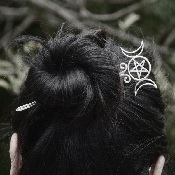 Triple Goddess Hair Pin-0