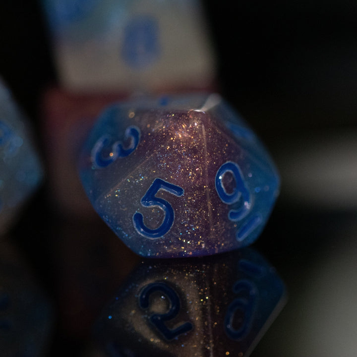 Unicorn Nebula Acrylic Dice Set by Misty Mountain Gaming