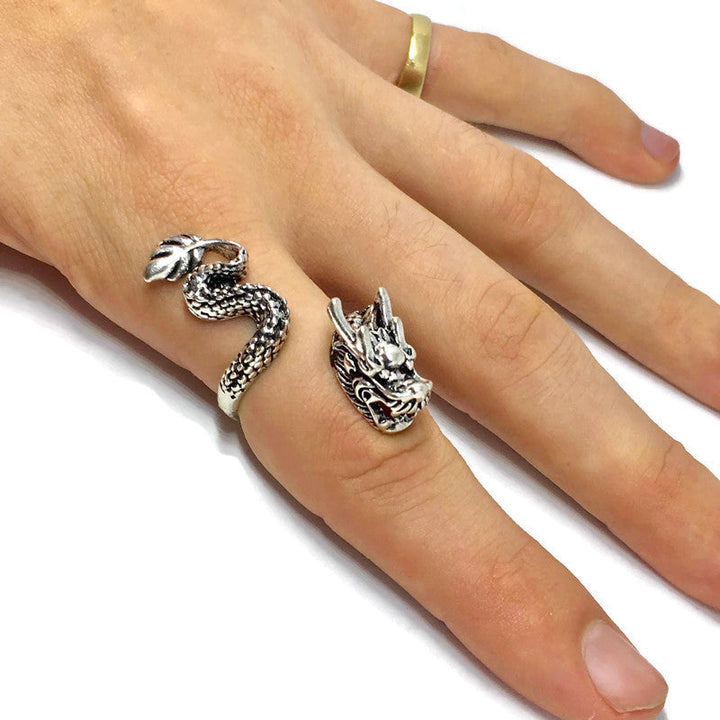 Asian Dragon Wraparound Ring by Gifts From The Crypt