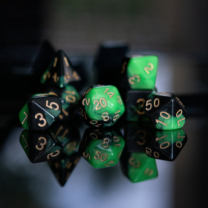 Vortex Acrylic Dice Set by Misty Mountain Gaming