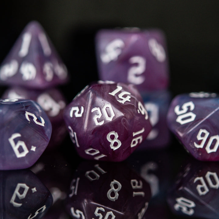 Warlock Class Acrylic Dice Set by Misty Mountain Gaming