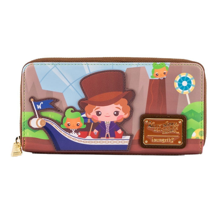 Warner Bros Charlie and the Chocolate Factory 50th Anniversary Zip Around Wallet by Loungefly