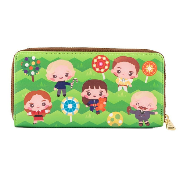 Warner Bros Charlie and the Chocolate Factory 50th Anniversary Zip Around Wallet by Loungefly