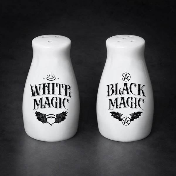 White Magic / Black Magic Salt & Pepper Set by Alchemy of England