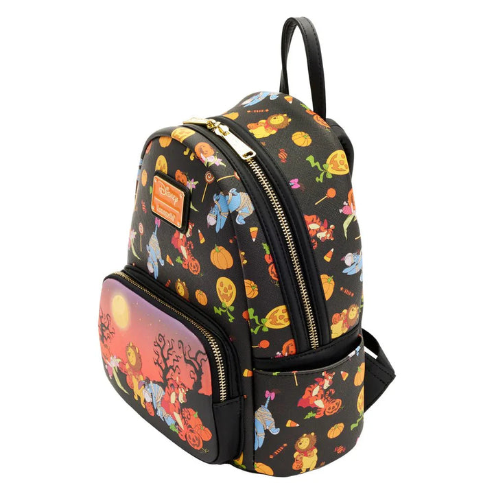 Winnie the Pooh Halloween Group Glow Mini Backpack by Loungefly