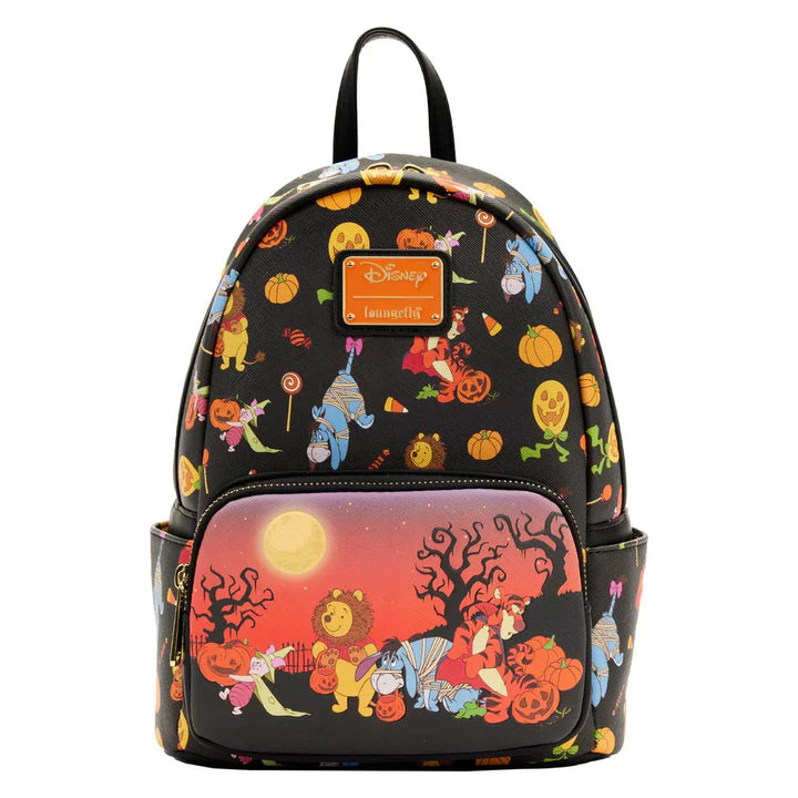 Winnie the Pooh Halloween Group Glow Mini Backpack by Loungefly