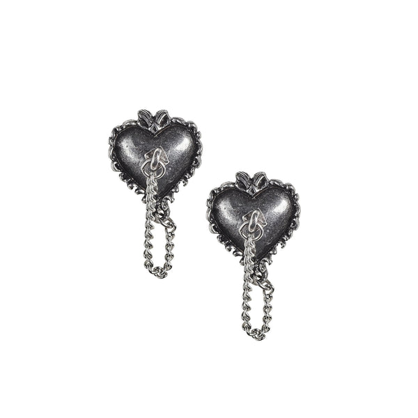 Witches Heart Earring Studs by Alchemy of England