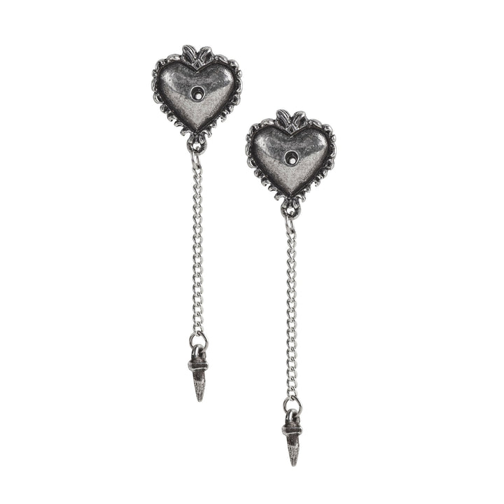 Witches Heart Earring Studs by Alchemy of England