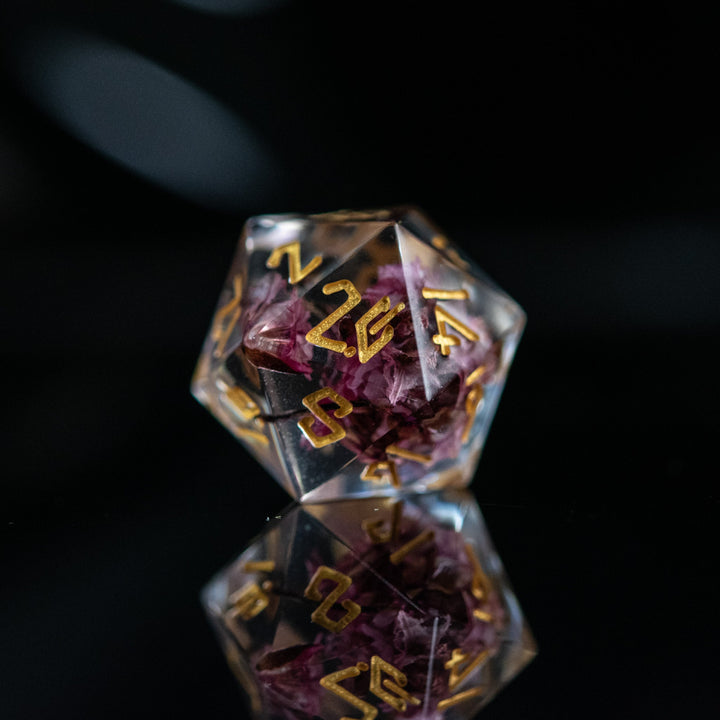 Wither and Bloom Sharp-Edged Resin Dice Set by Misty Mountain Gaming