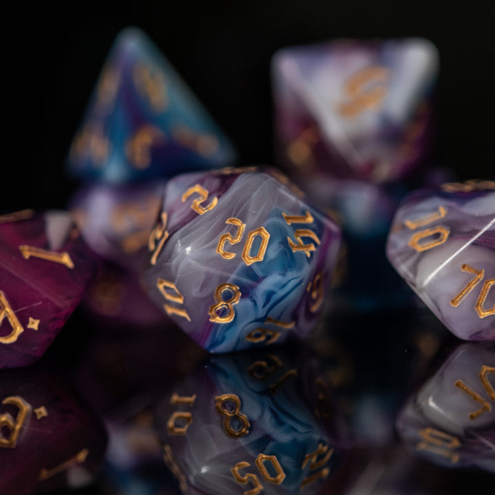 Wizard Class Acrylic Dice Set by Misty Mountain Gaming