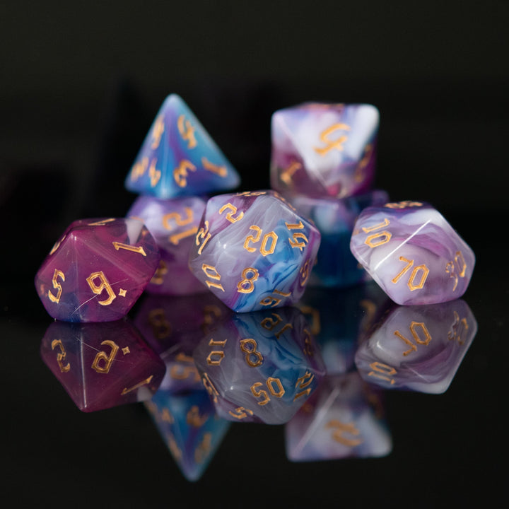 Wizard Class Acrylic Dice Set by Misty Mountain Gaming