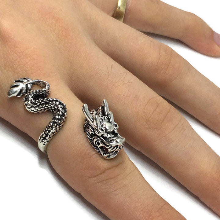 Asian Dragon Wraparound Ring by Gifts From The Crypt