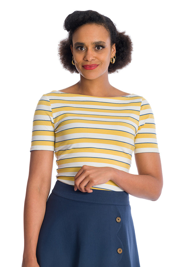 KATE STRIPE TOP by Banned Apparel