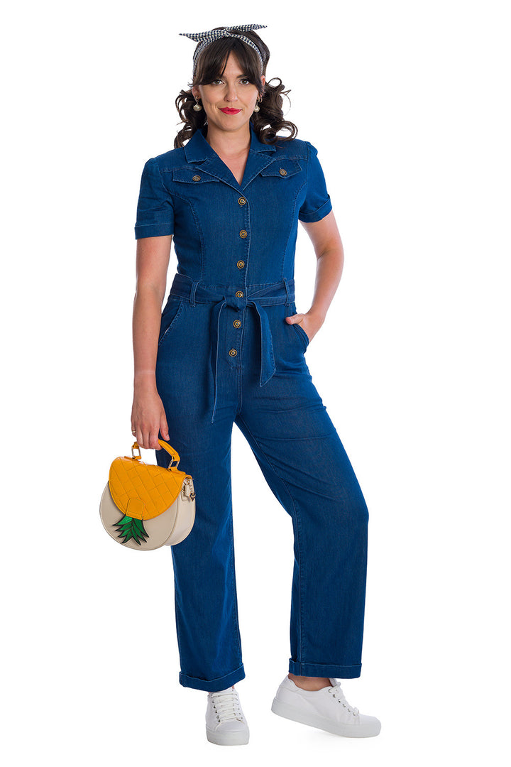 Banned Apparel - Cadillac Queen Playsuit by Banned Apparel