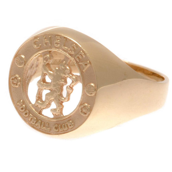 Chelsea FC 9ct Gold Crest Ring Medium