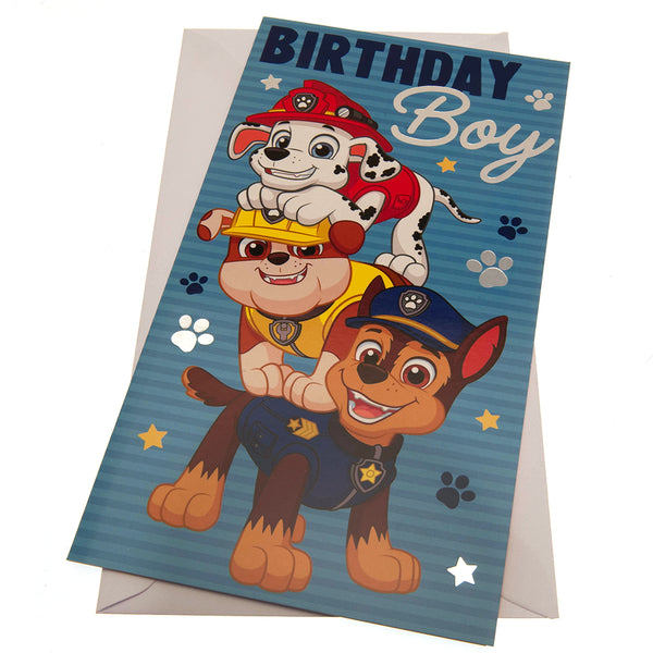 Paw Patrol Birthday Card Boy by Paw Patrol