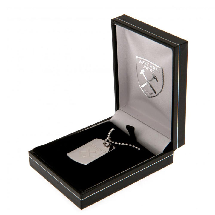 West Ham United FC Engraved Dog Tag & Chain by West Ham United FC