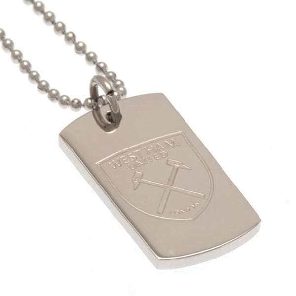 West Ham United FC Engraved Dog Tag & Chain by West Ham United FC