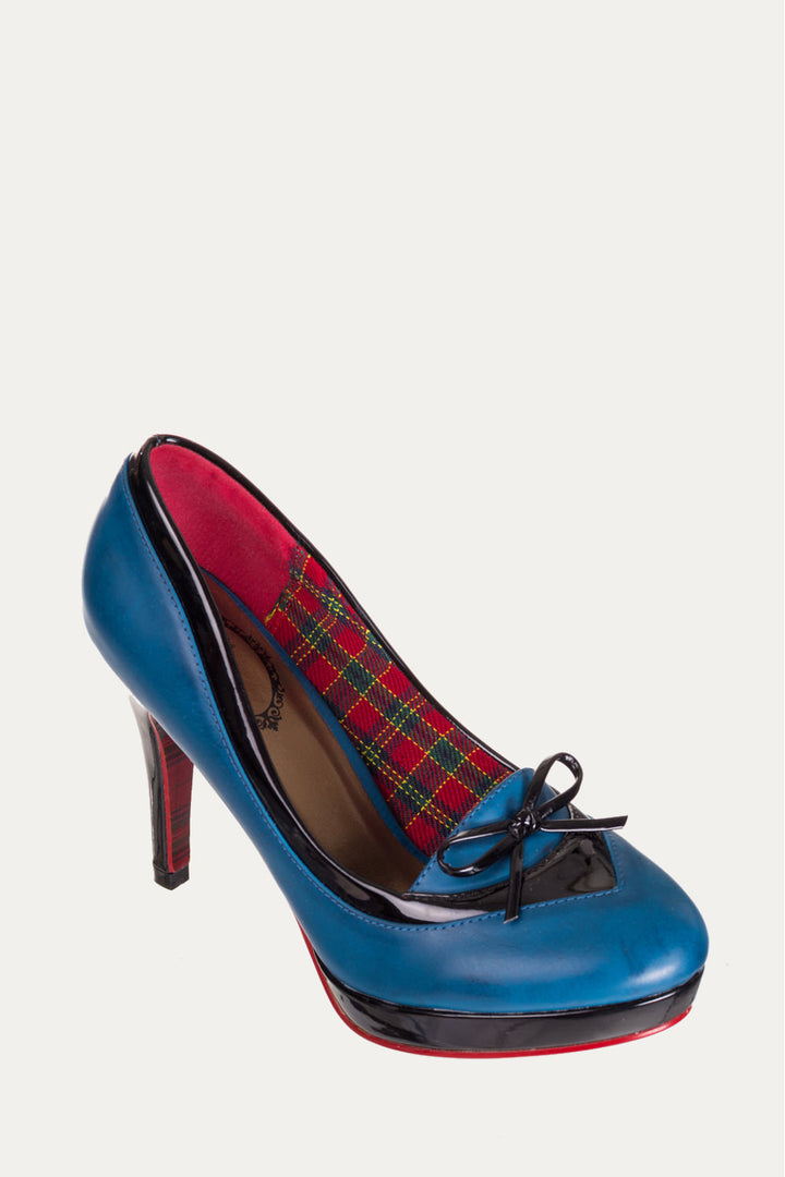 Banned Apparel - Blue Grace Kitten Hill Retro Shoes - napoleonshousecleaning Husinec