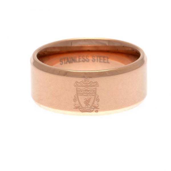 Liverpool FC Rose Gold Plated Ring Small by Liverpool FC