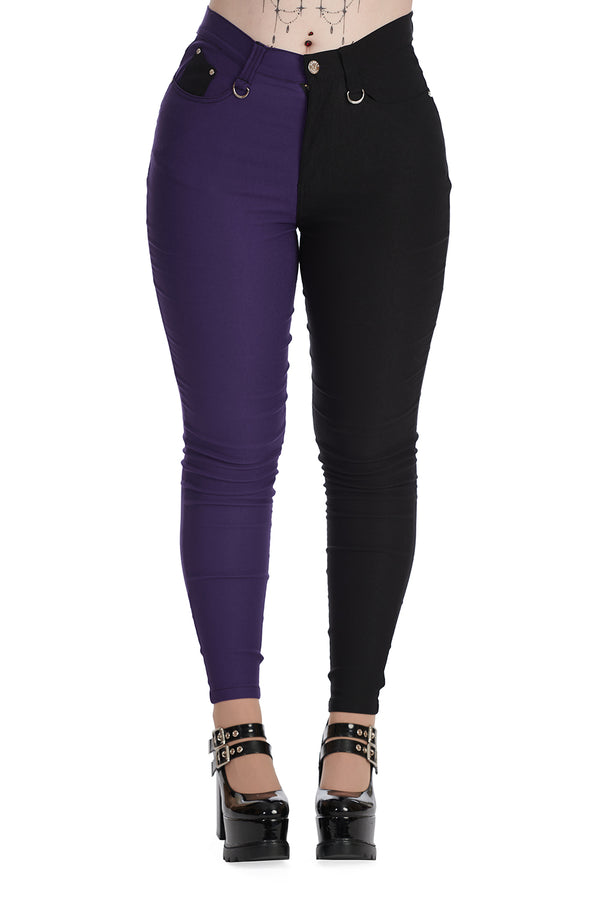 Banned Apparel - Bailey Half and Half Plus Size Trousers