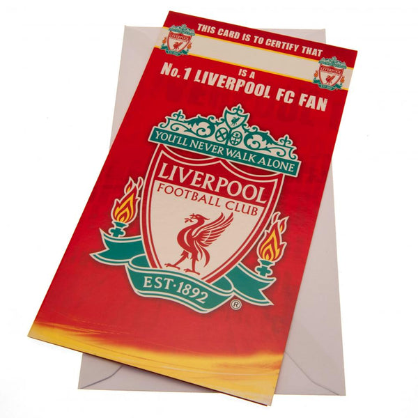 Liverpool FC Birthday Card No 1 Fan