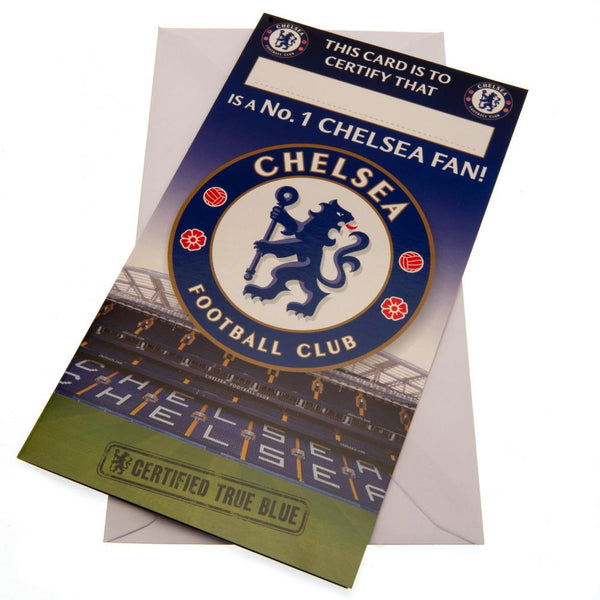 Chelsea FC Birthday Card No 1 Fan