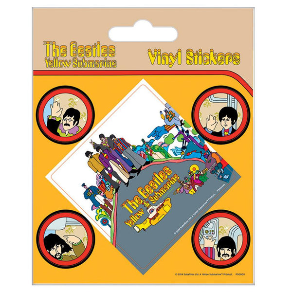 The Beatles Stickers Yellow Submarine