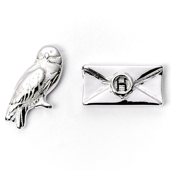 Harry Potter Silver Plated Earrings Hedwig Owl & Letter by Harry Potter