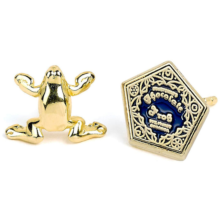 Harry Potter Gold Plated Earrings Chocolate Frog by Harry Potter