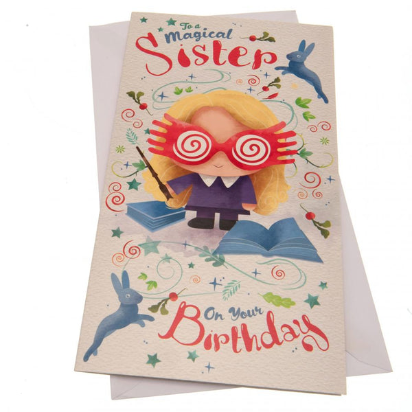 Harry Potter Birthday Card Sister