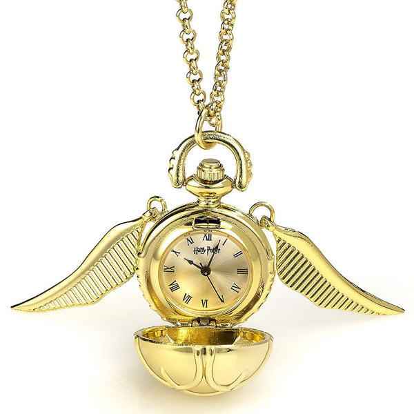 Harry Potter Gold Plated Golden Snitch Watch Necklace by Harry Potter