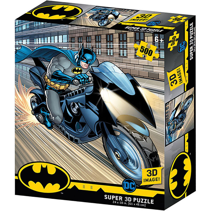 Batman 3D Image Puzzle 500pc Batcycle by Batman