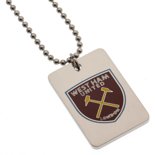 West Ham United FC Enamel Crest Dog Tag & Chain by West Ham United FC