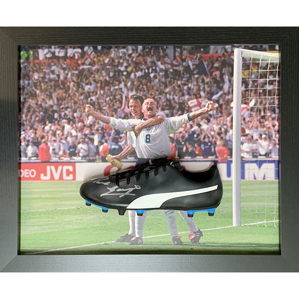 England FA Gascoigne Signed Boot (Framed) by England FA