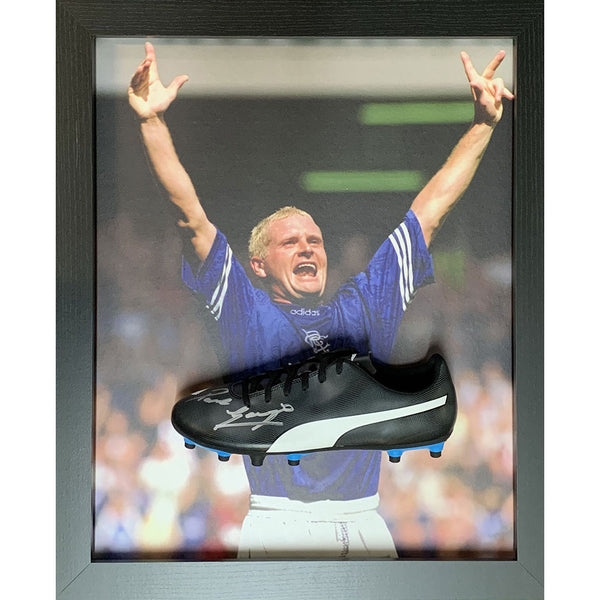 Rangers FC Gascoigne Signed Boot (Framed) by Rangers FC