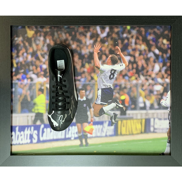 Tottenham Hotspur FC Gascoigne Signed Boot (Framed) by Tottenham Hotspur FC