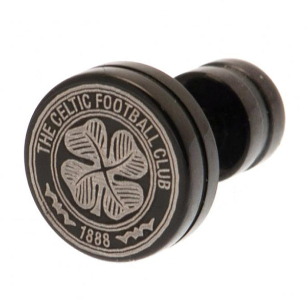 Celtic FC Black IP Stud Earring by Celtic FC