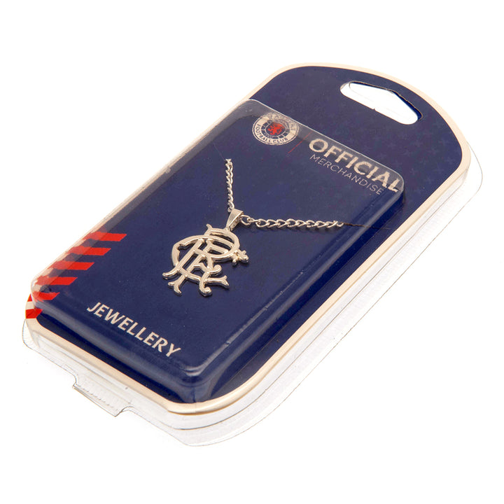 Rangers FC Silver Plated Pendant & Chain XL by Rangers FC