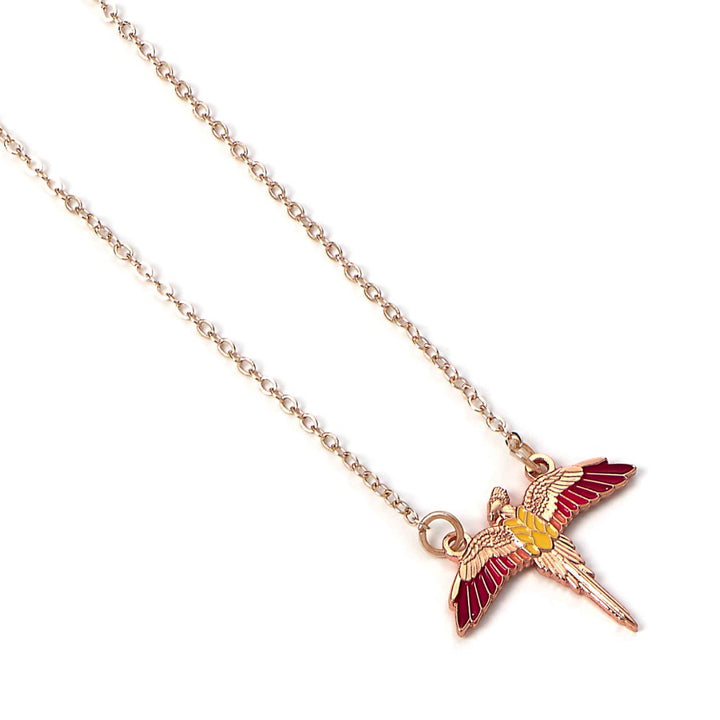 Harry Potter Rose Gold Plated Necklace Fawkes by Harry Potter