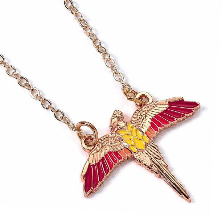 Harry Potter Rose Gold Plated Necklace Fawkes by Harry Potter