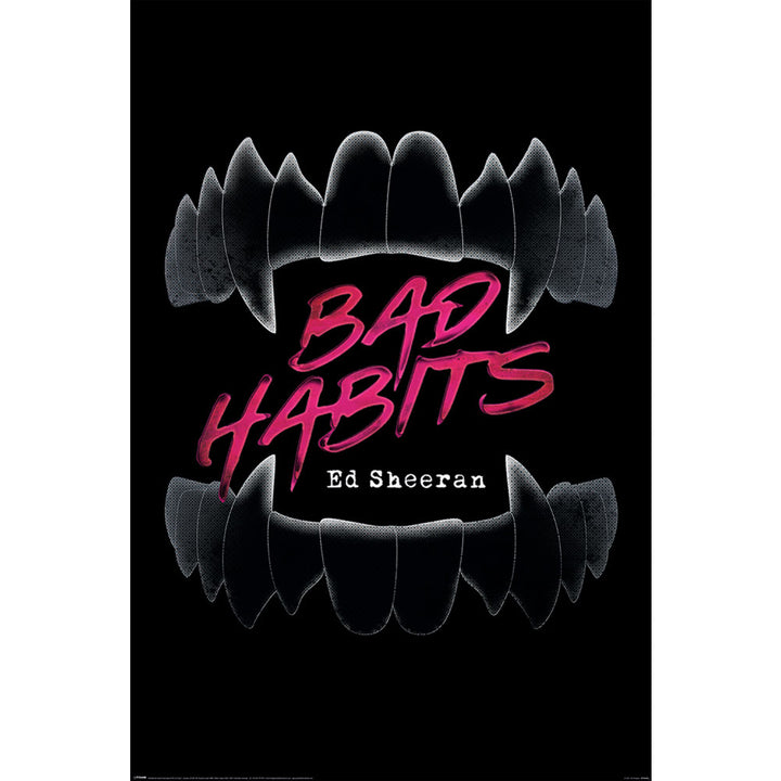 Ed Sheeran Poster Bad Habits 176 by Ed Sheeran